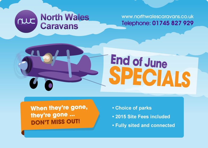 End of June Specials! Used Static Caravans for Sale in North Wales